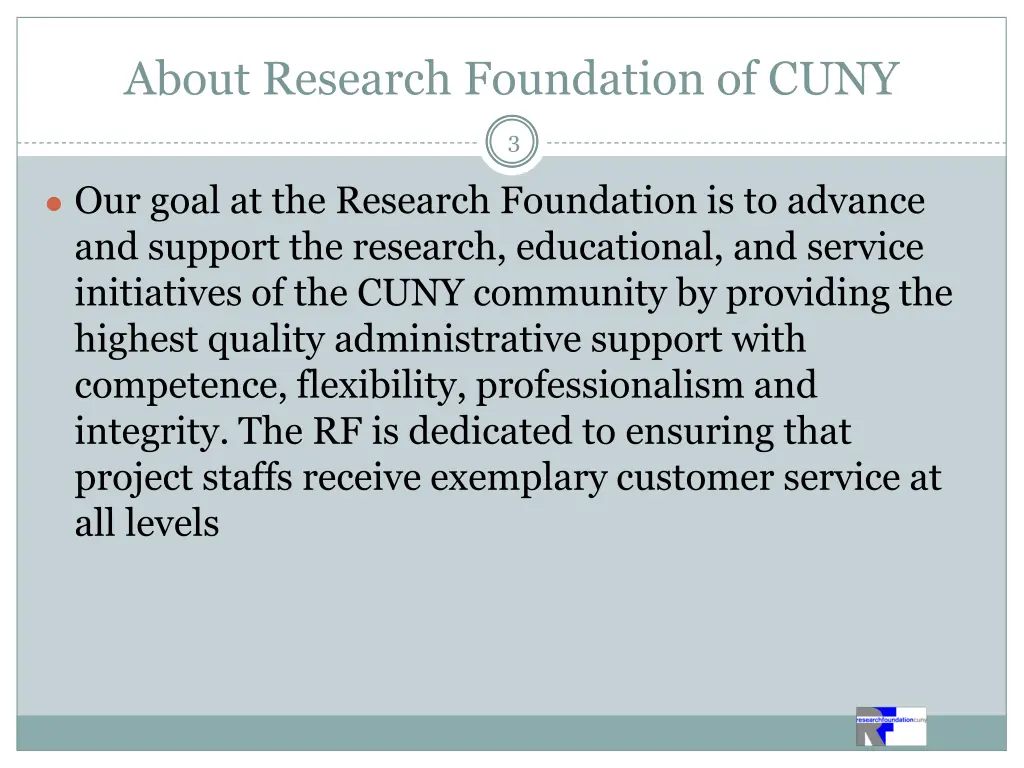 about research foundation of cuny 1