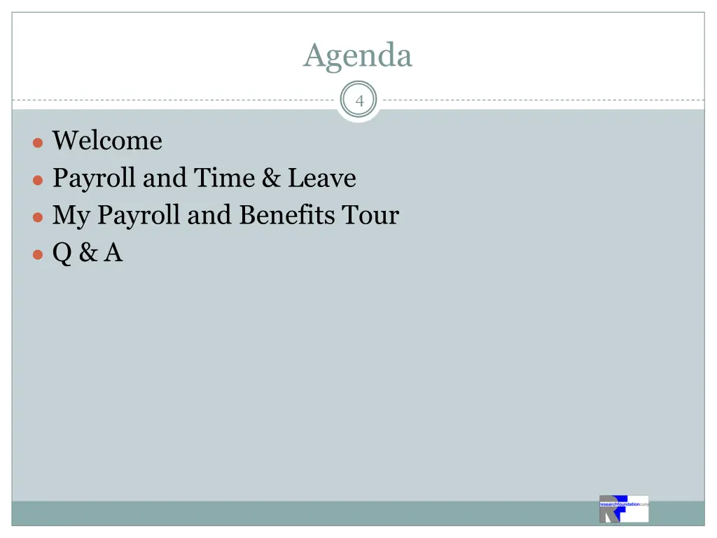 agenda