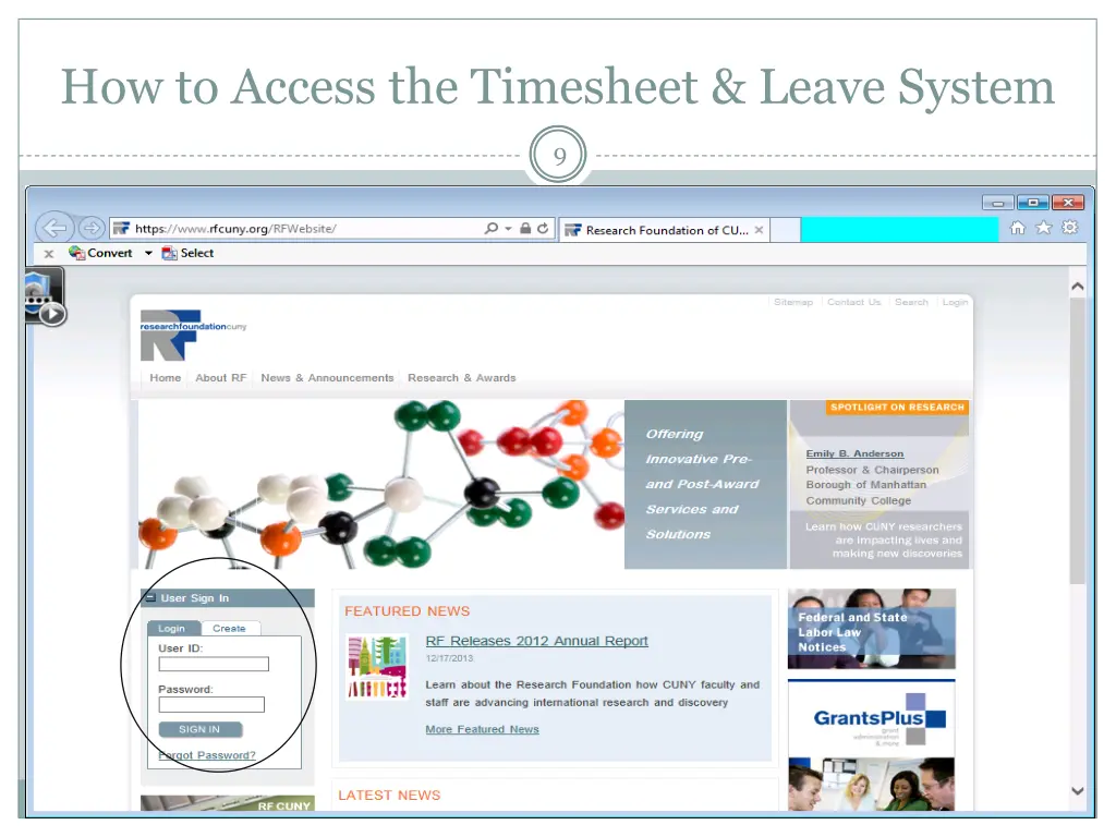 how to access the timesheet leave system