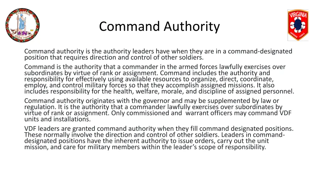 command authority