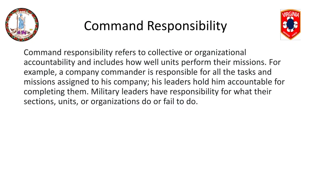 command responsibility