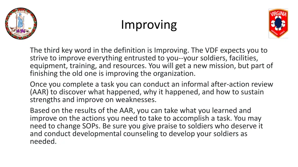improving