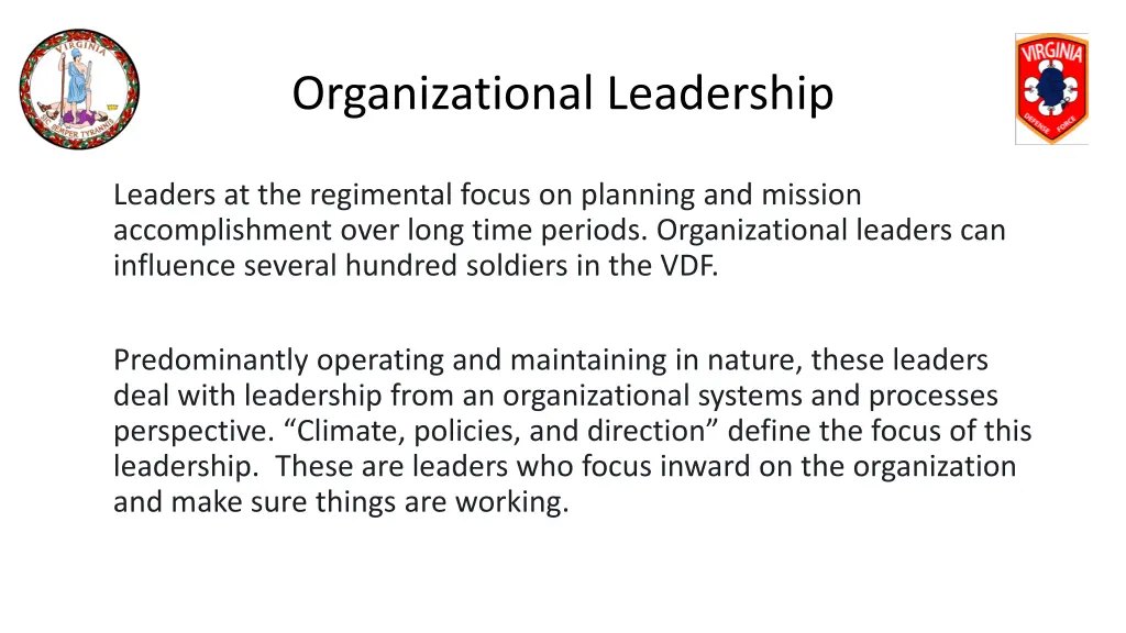 organizational leadership