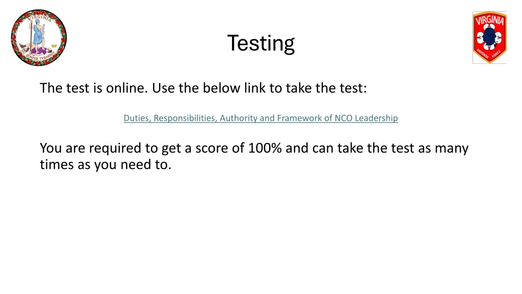 testing