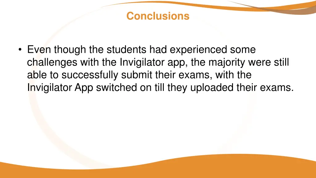 conclusions
