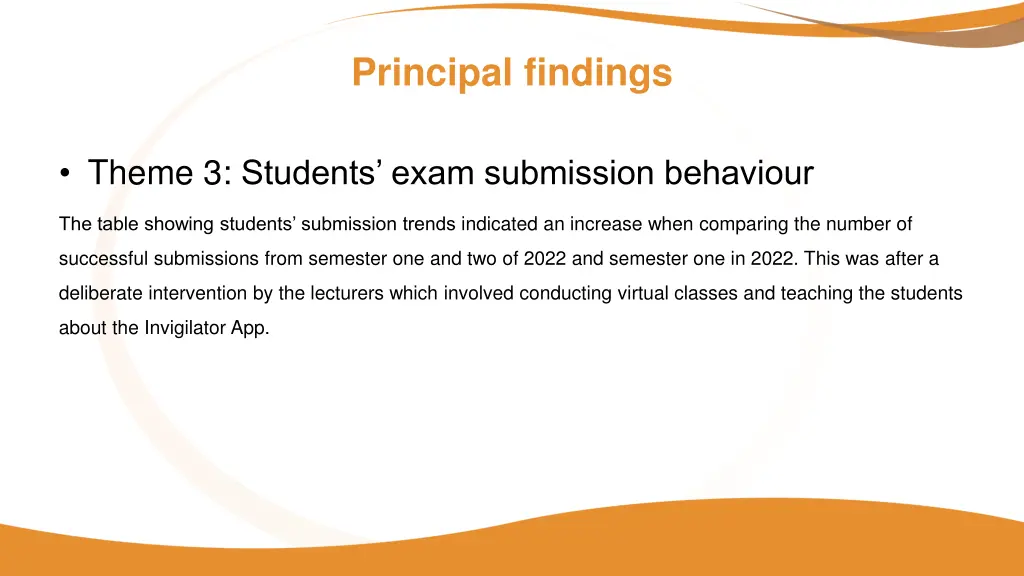 principal findings 1