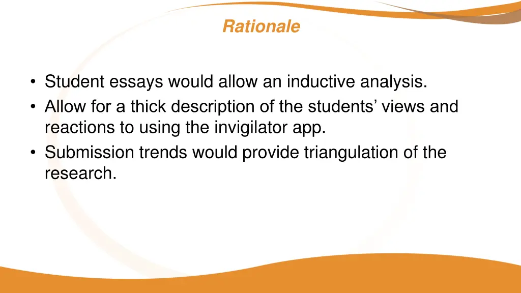 rationale