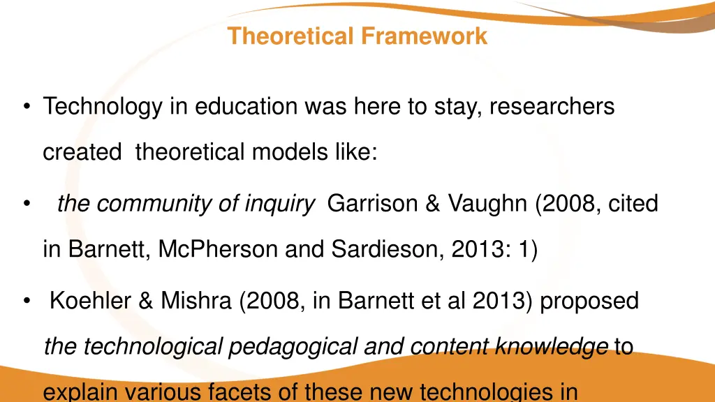 theoretical framework