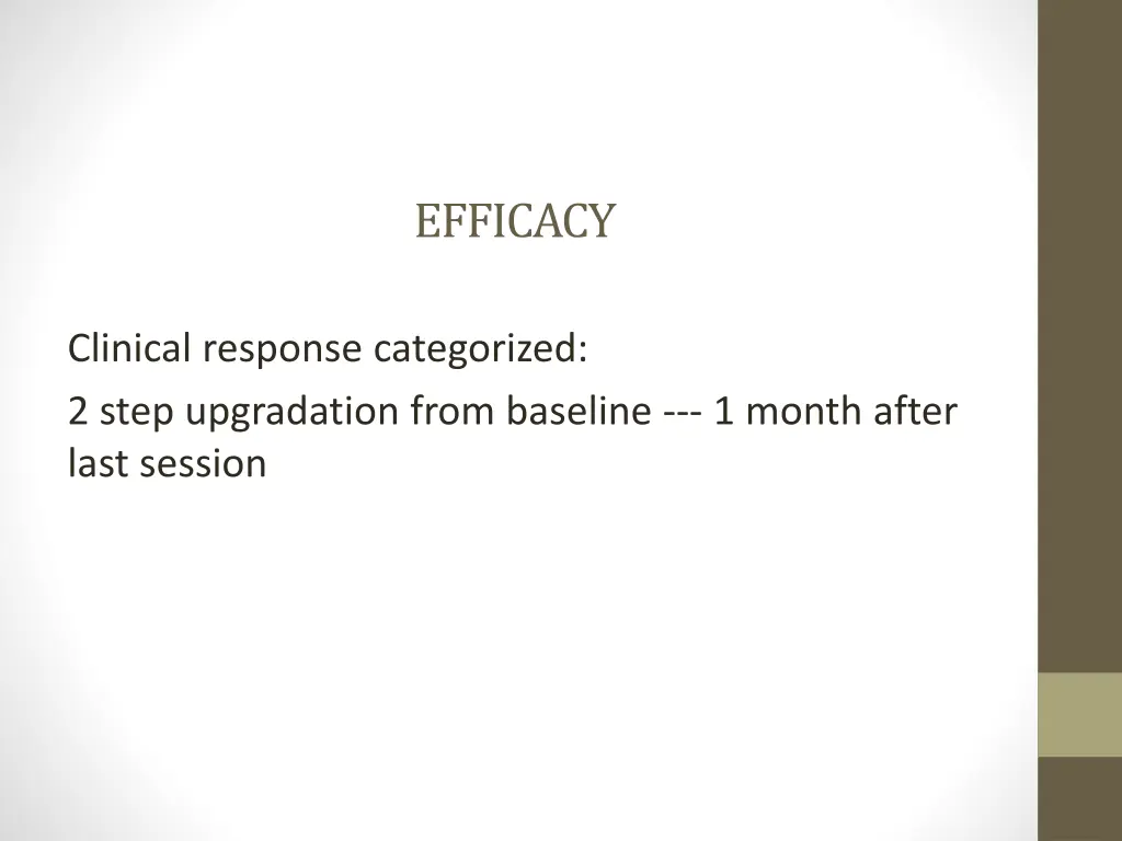 efficacy