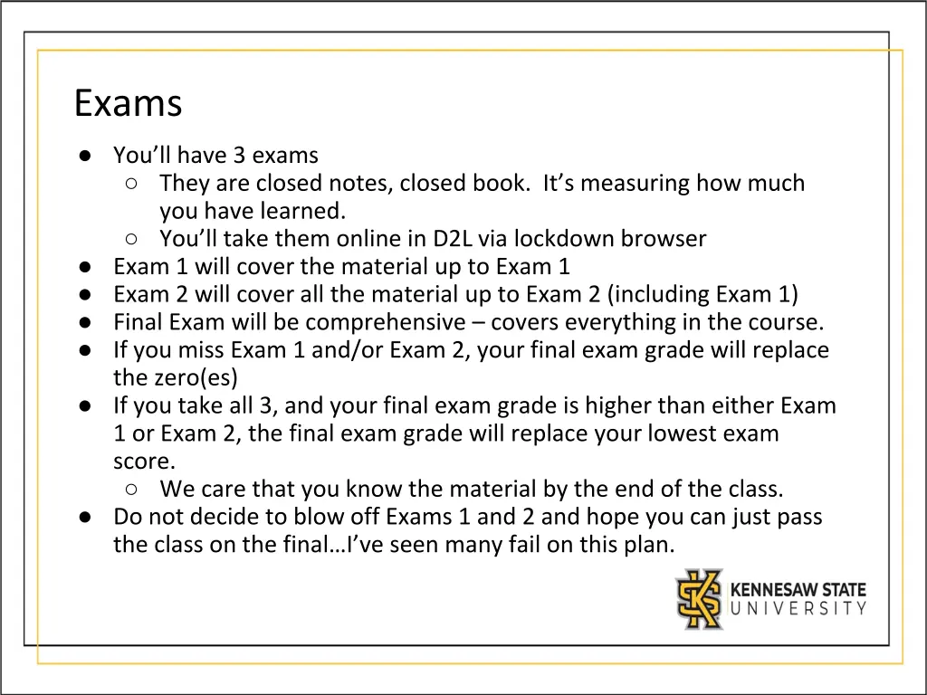 exams