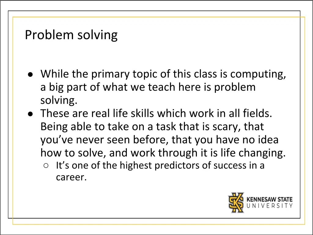 problem solving