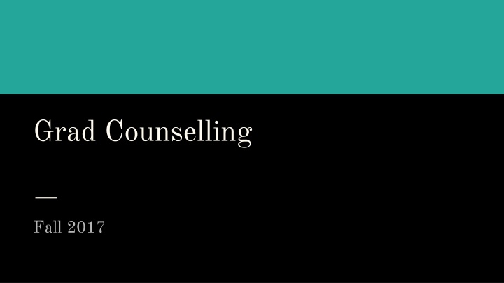 grad counselling