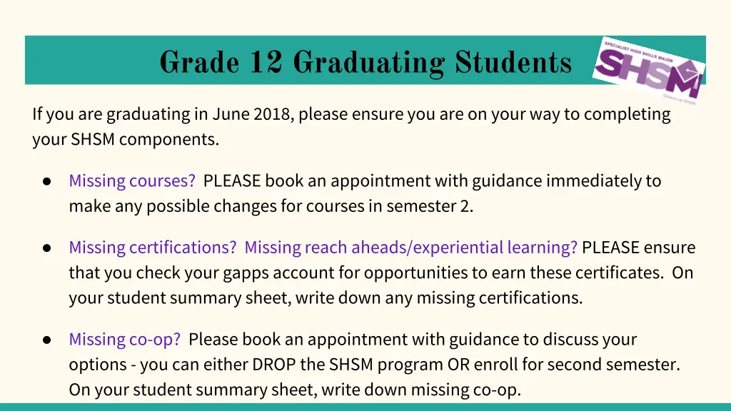 grade 12 graduating students