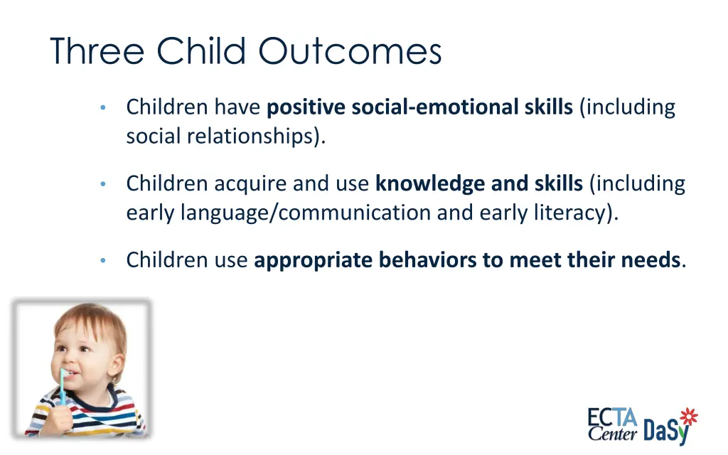 three child outcomes