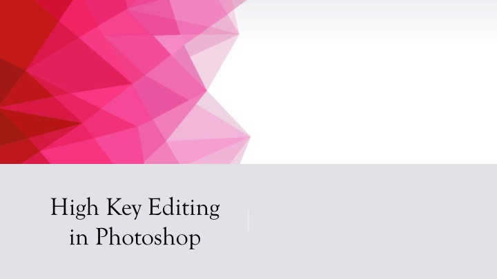 high key editing in photoshop