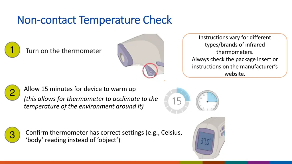 non non contact temperature check contact
