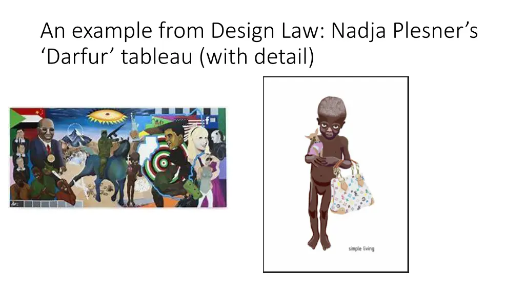 an example from design law nadja plesner s darfur