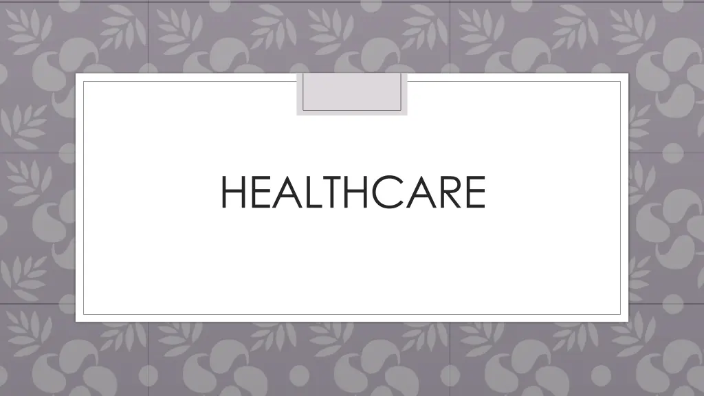 healthcare