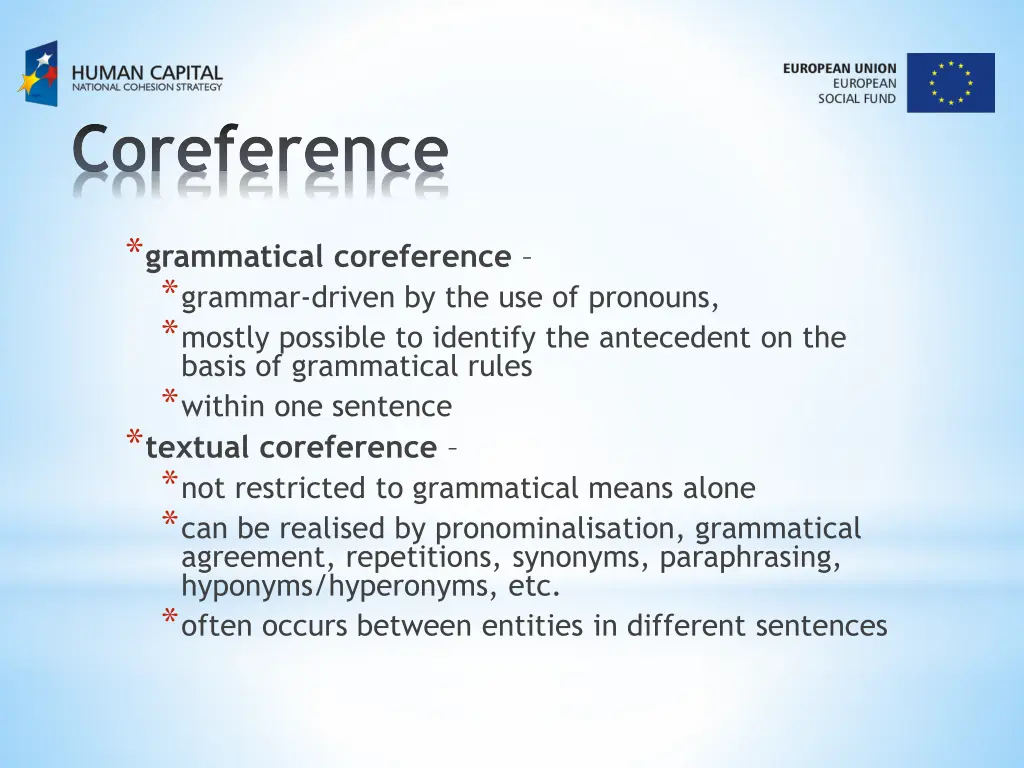 coreference 1