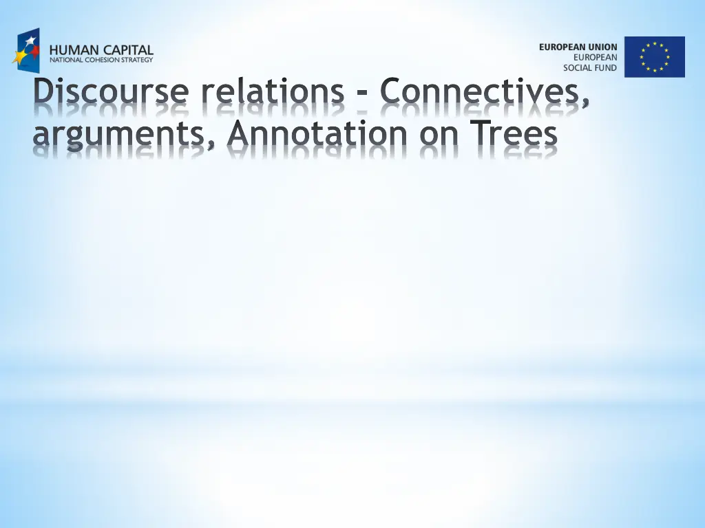 discourse relations connectives arguments