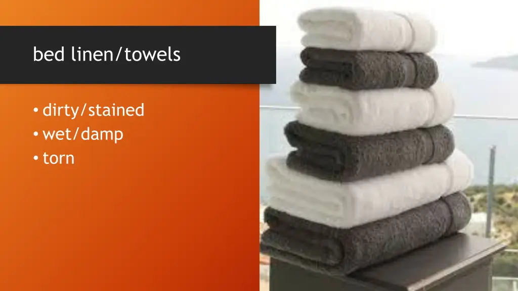 bed linen towels