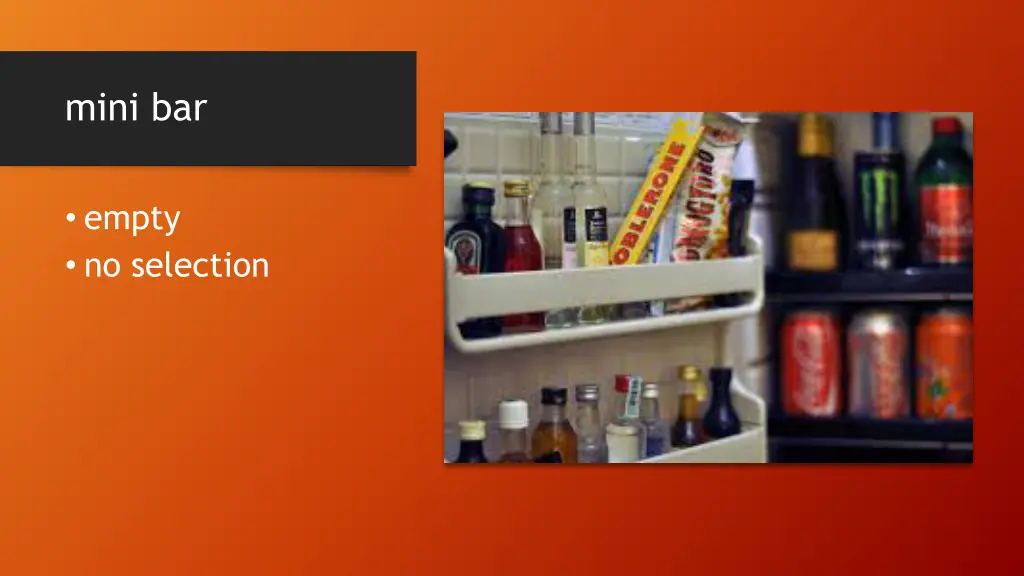 mini bar