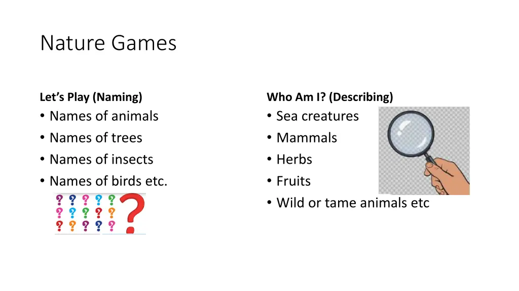 nature games