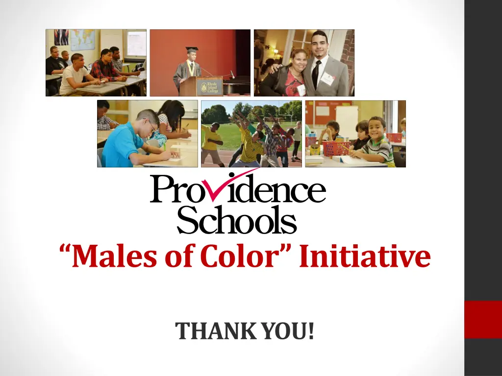 males of color initiative thank you