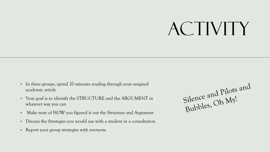 activity