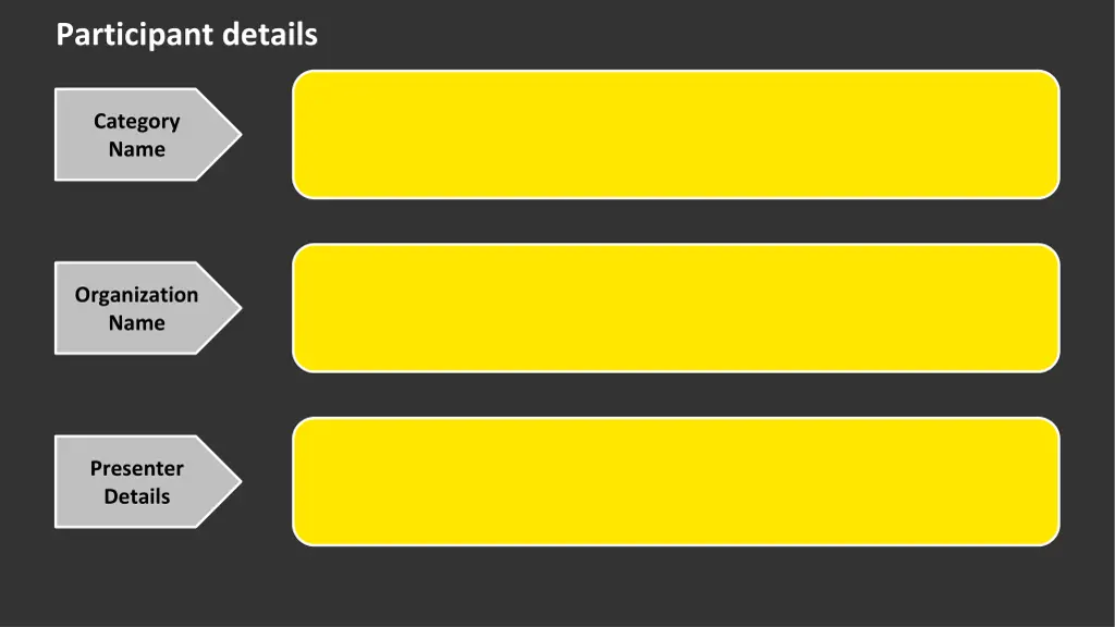 participant details