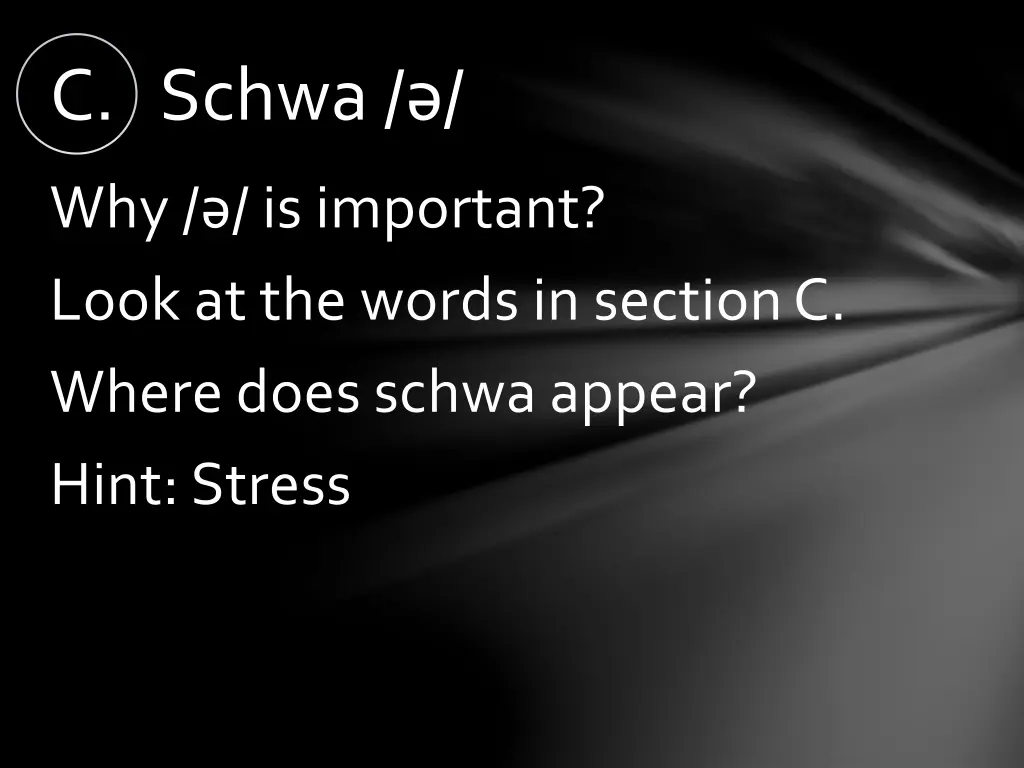 c schwa