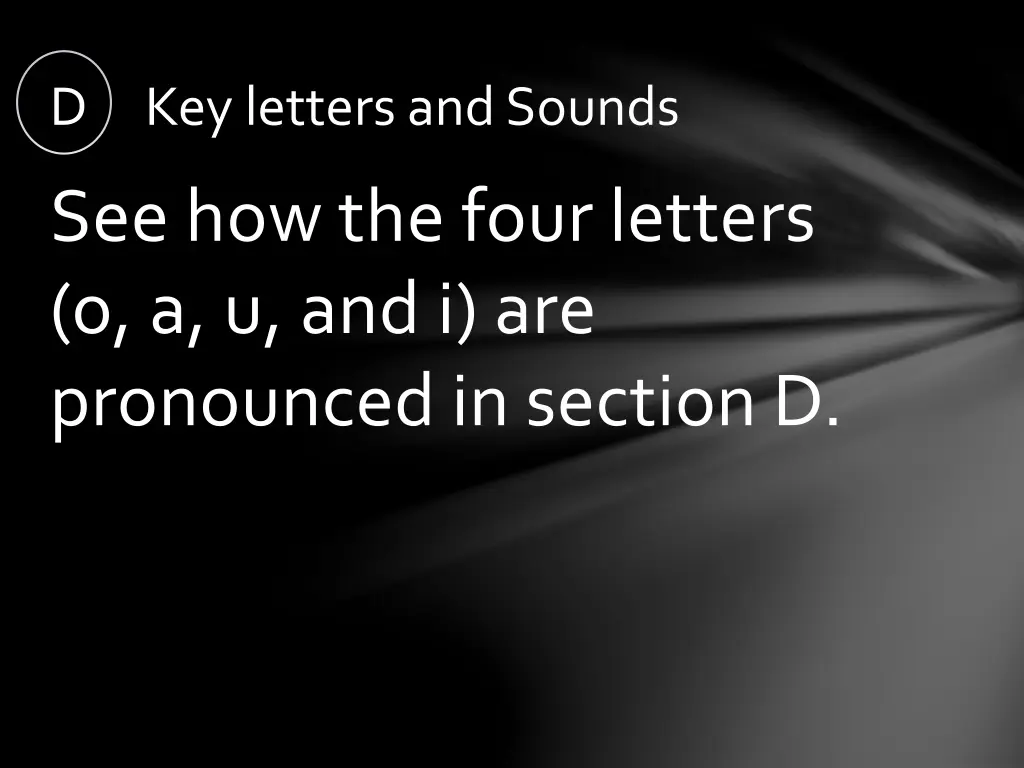 d key letters and sounds