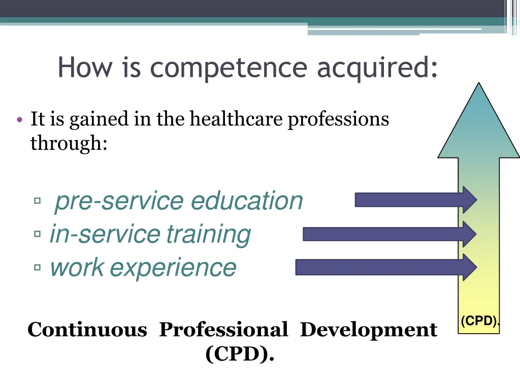 how is competence acquired