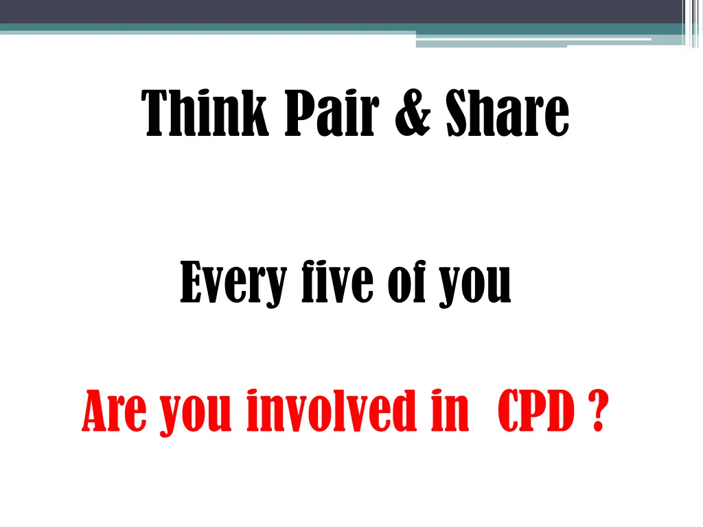 think pair share 1