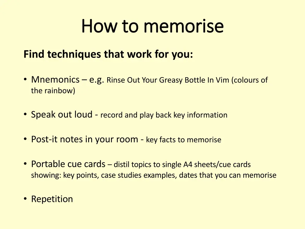 how to memorise how to memorise 1
