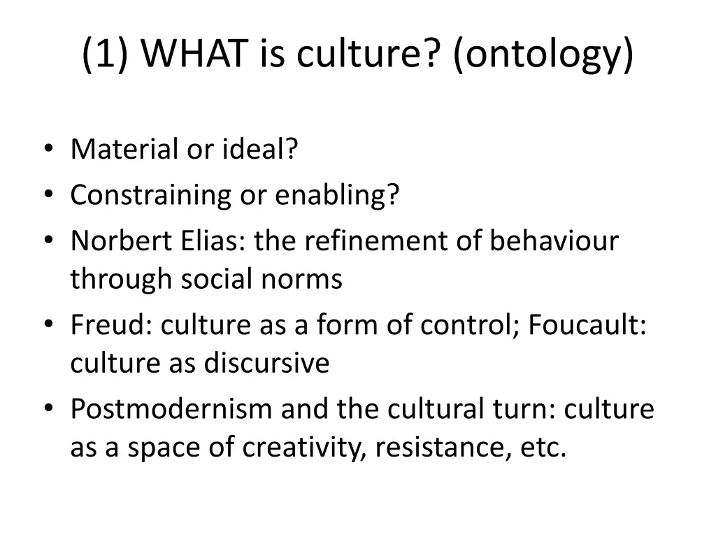 1 what is culture ontology