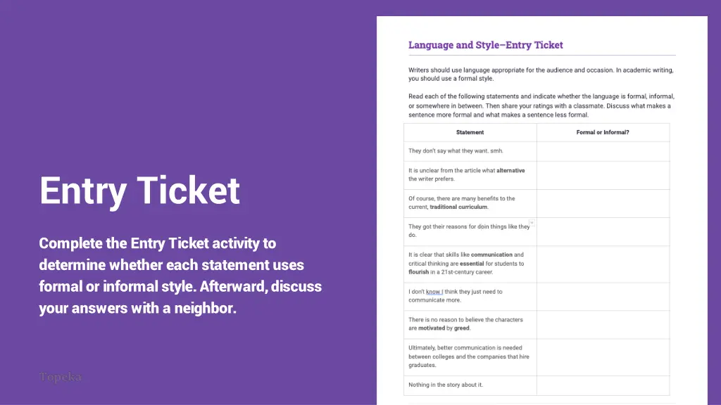 entry ticket