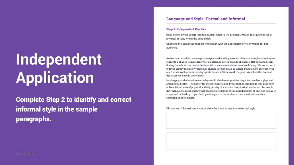 independent application