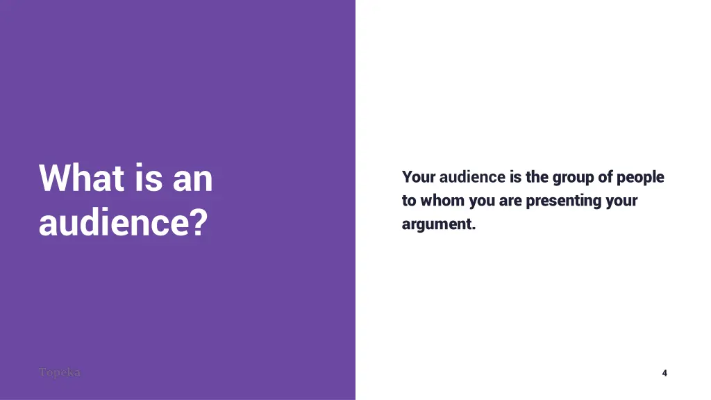 what is an audience