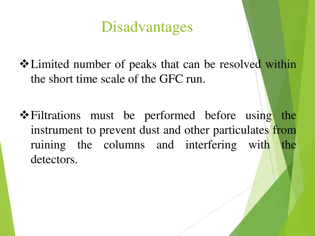 disadvantages