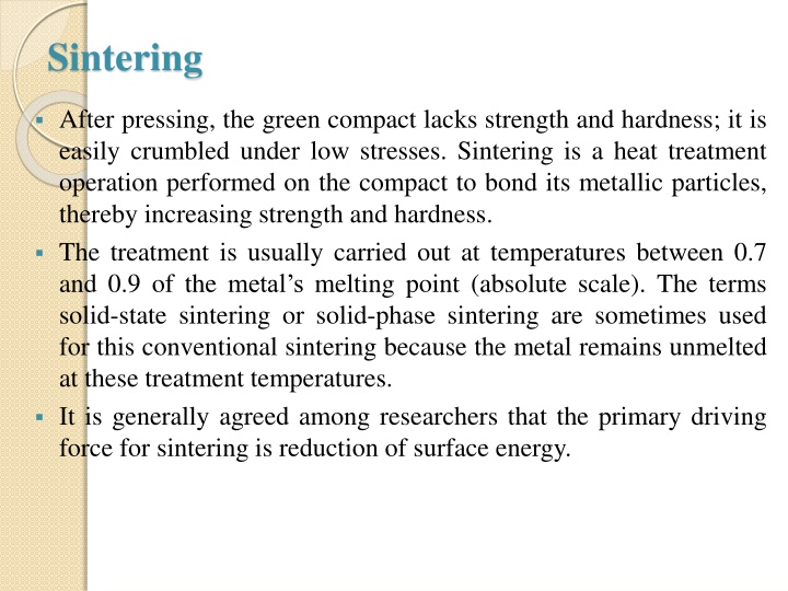 sintering