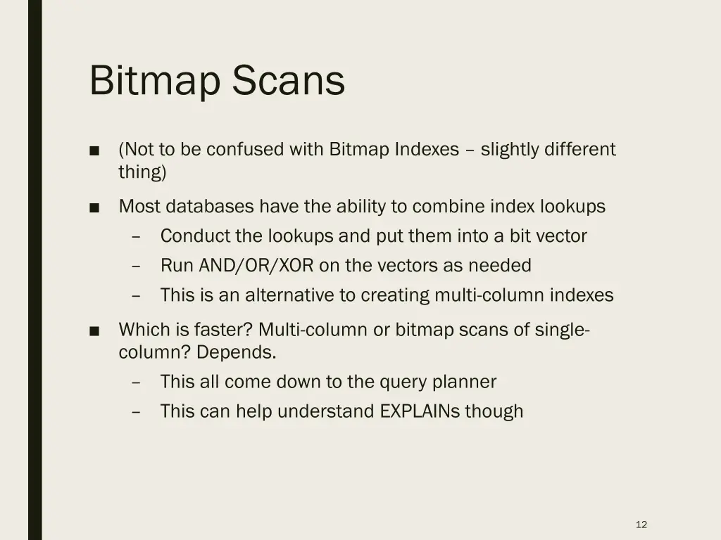bitmap scans