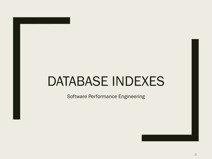database indexes