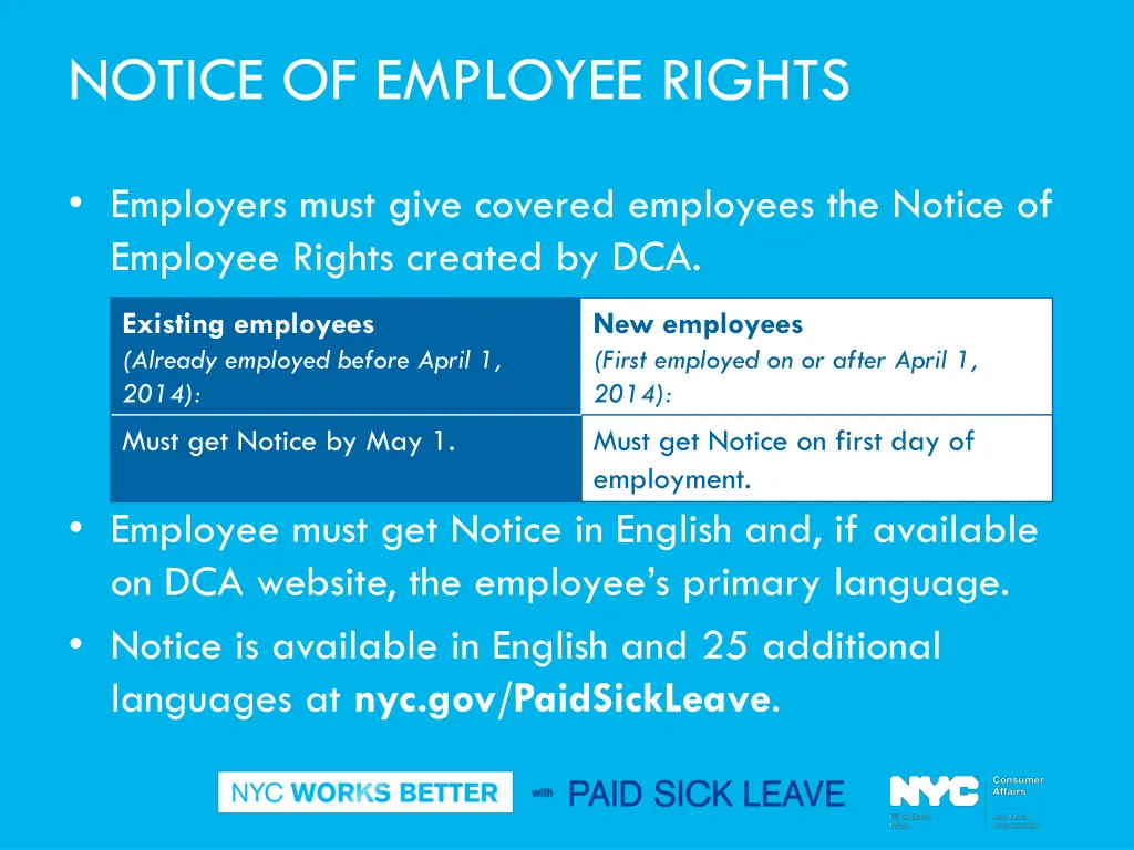 notice of employee rights