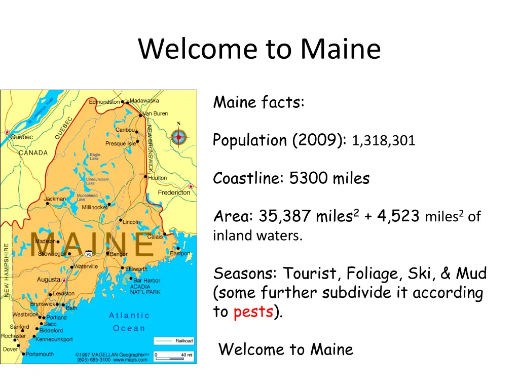 welcome to maine