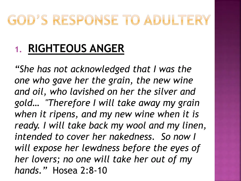 god s response to adultery 1