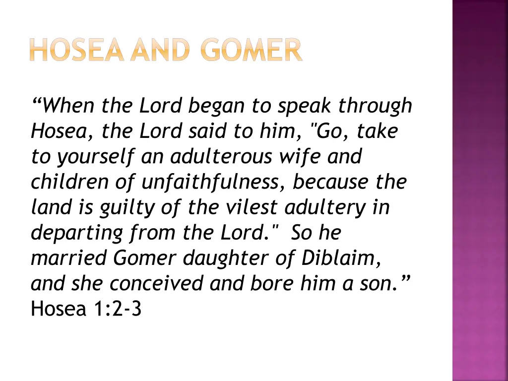 hosea and gomer 1
