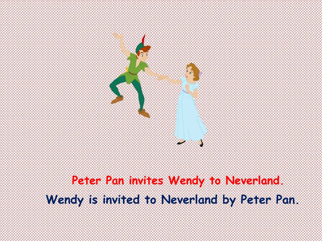 peter pan invites wendy to neverland wendy
