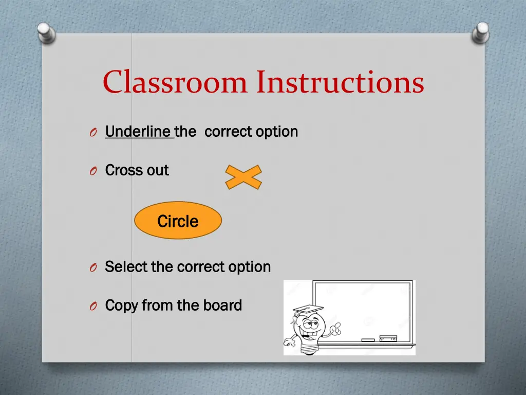 classroom instructions 1