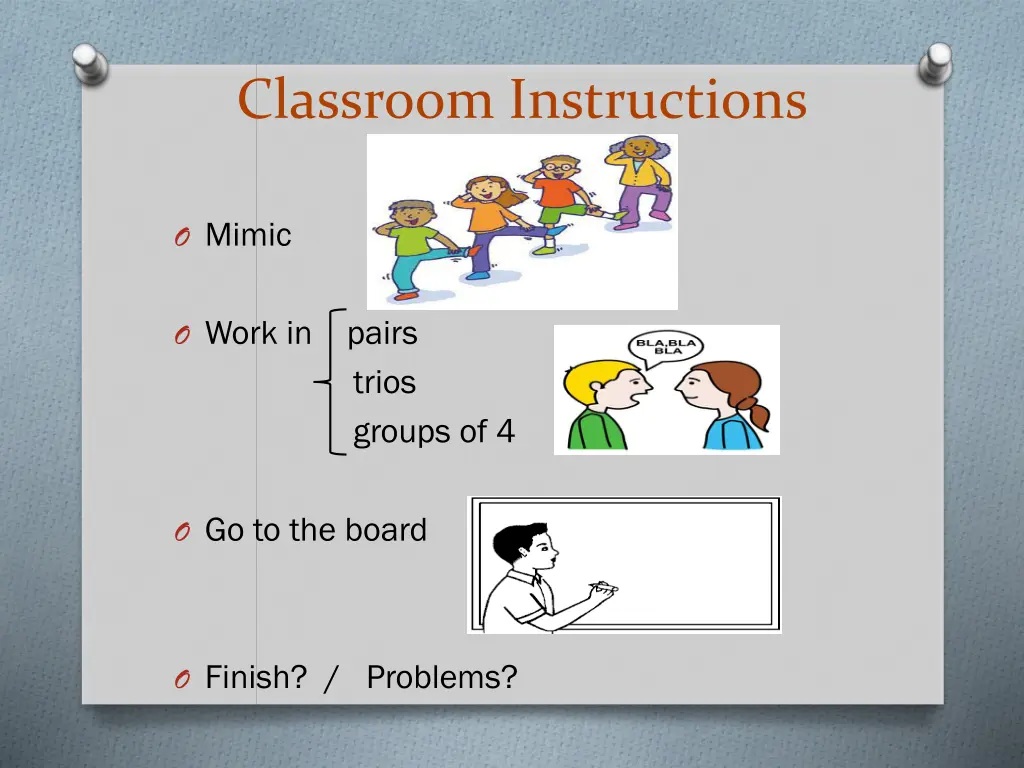 classroom instructions 4